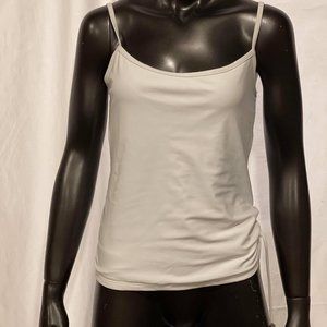 #0135 Hot Peach Bathing Suit Top White M